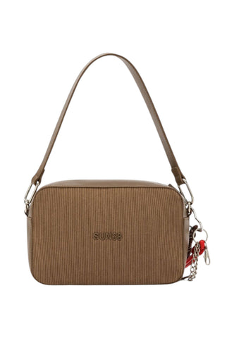SUN68 Borsa A Spalla Donna Marrone Y46218-AI27-77