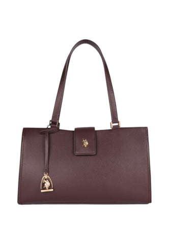 U.S. POLO ASSN. Borsa Shopper Donna Marrone BIUJE9379WVP511-AI27