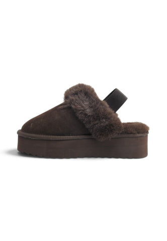 COLORS OF CALIFORNIA Sabot Slipper Donna Marrone HCYWPLA07-AI27-CHOC