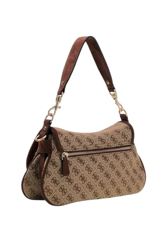 GUESS Borsa A Spalla Donna Beige Marrone HWJG2313190-AI27-LGW