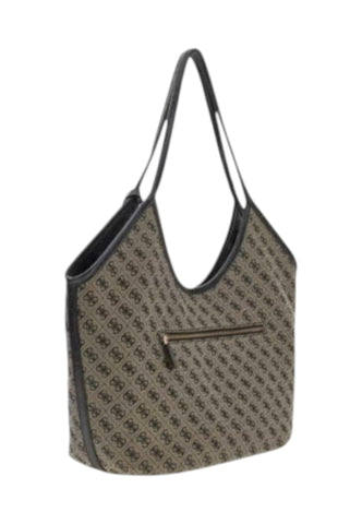 GUESS Borsa Shopper Donna Beige Nero HWJT2313230-AI27-BLO