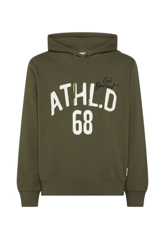SUN68 Felpa Uomo Verde Bianco F46110-AI27-74