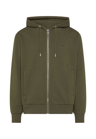 SUN68 Felpa Uomo Verde F46115-AI27-74