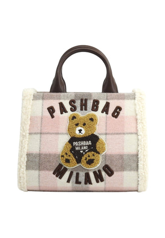PASH BAG Borsa A mano Donna Rosa Bianco 20161-SHE-W6M-P-AI27
