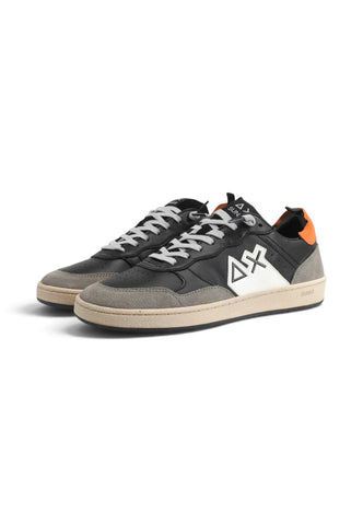 SUN68 Sneakers Uomo Nero Grigio Arancione Z46147-AI27-11
