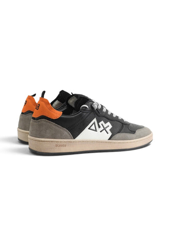 SUN68 Sneakers Uomo Nero Grigio Arancione Z46147-AI27-11