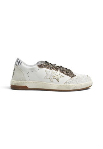 2STAR Sneakers Donna Bianco Grigio Glitter 2SD5209-103-AI27