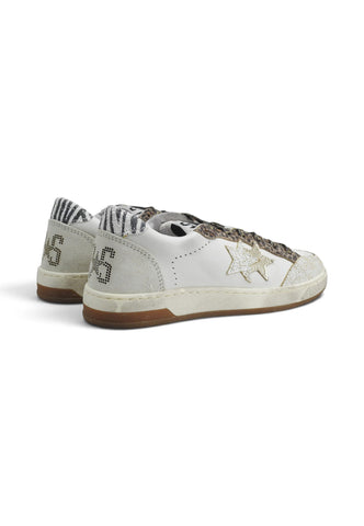 2STAR Sneakers Donna Bianco Grigio Glitter 2SD5209-103-AI27