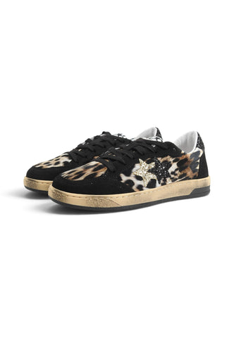 2STAR Sneakers Donna Nero Beige Animalier 2SD5212-442-AI27