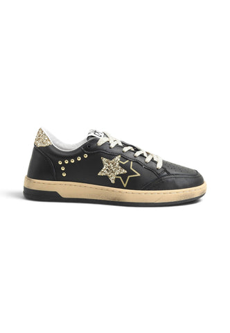 2STAR Sneakers Donna Nero Oro Glitter 2SD5231-116-AI27