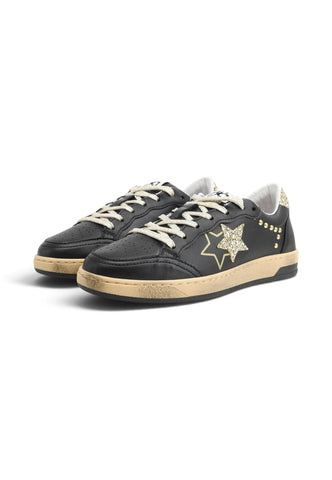 2STAR Sneakers Donna Nero Oro Glitter 2SD5231-116-AI27