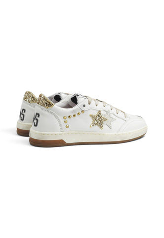 2STAR Sneakers Donna Bianco Oro Glitter 2SD5233-074-AI27