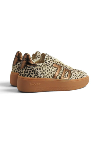 BACK70 Sneakers Donna Beige Marrone Animalier 108055-000025-AI27