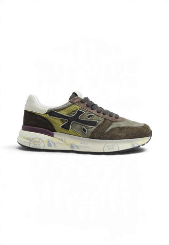 PREMIATA Sneakers Uomo Verde Marrone VAR-7717-AI27