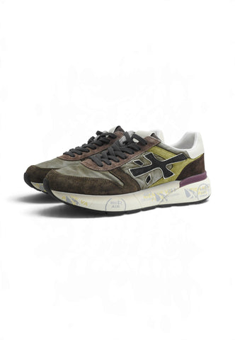 PREMIATA Sneakers Uomo Verde Marrone VAR-7717-AI27