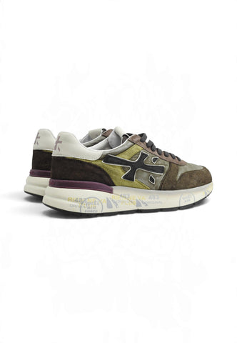 PREMIATA Sneakers Uomo Verde Marrone VAR-7717-AI27