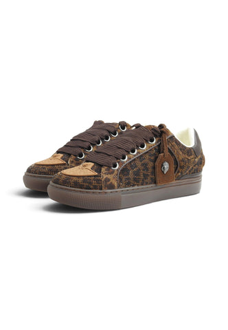 KURT GEIGER Sneakers Donna Marrone Animalier Strass 6148735289-AI27
