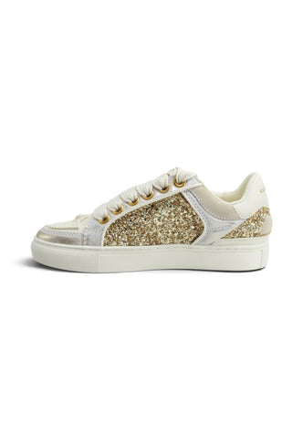 KURT GEIGER Sneakers Donna Bianco Oro Glitter 6148766769-AI27