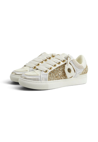 KURT GEIGER Sneakers Donna Bianco Oro Glitter 6148766769-AI27