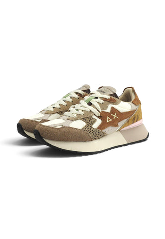 SUN68 Sneakers Donna Marrone Bianco Z46222-AI27-16