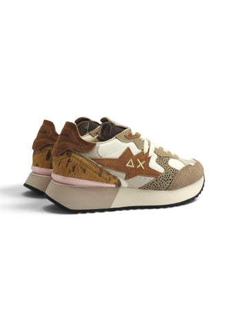 SUN68 Sneakers Donna Marrone Bianco Z46222-AI27-16
