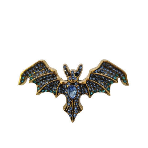 Spilla Pipistrello Blu Oro