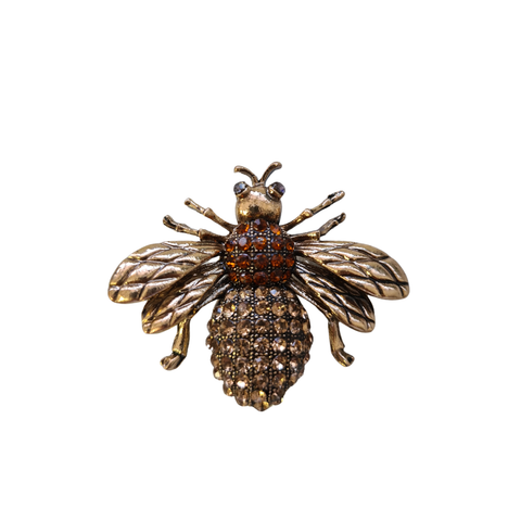 Spilla Ape Oro Arancione