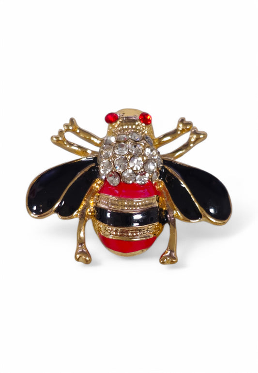 Spilla APE Rosso Nero Gioiello