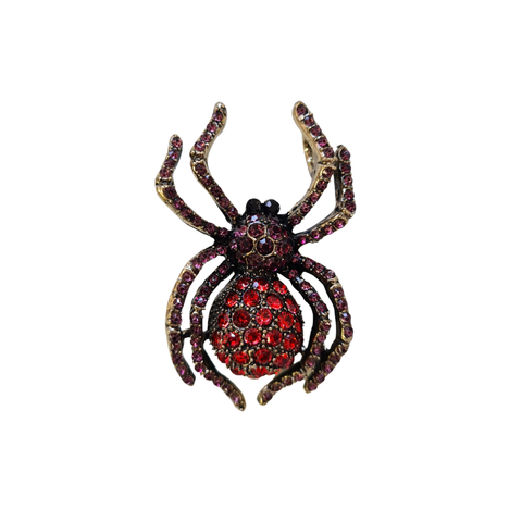 Spilla Ape Oro Viola Rosso