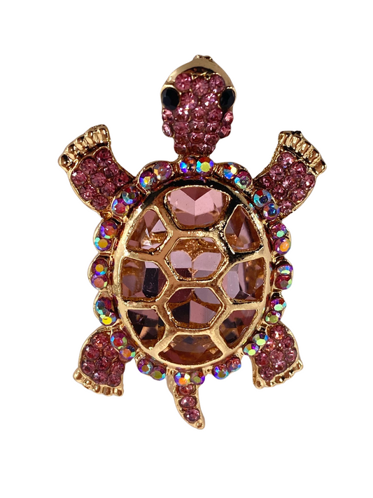 Spilla TARTARUGA Rosa Oro Gioielli
