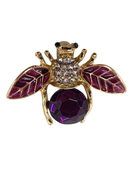 Spilla APE Oro Fucsia Gioielli