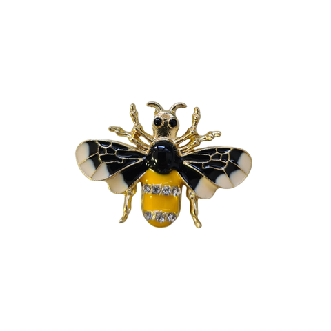 Spilla Ape Oro Nero Giallo