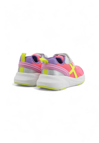 MUNICH Mini Track 87 Sneaker Bambino Fuxia Yellow Purple 8890087