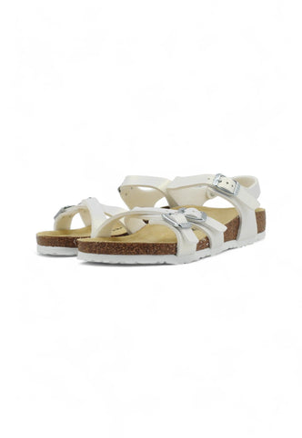 BIRKENSTOCK Kumba Kids Sandalo Bambino Shiny Lizard White 1026909 - Sandrini Calzature e Abbigliamento