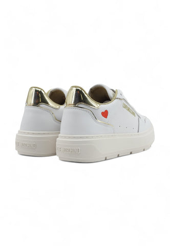 LOVE MOSCHINO Sneaker Donna Bianco Platino JA15144G1LJC210A