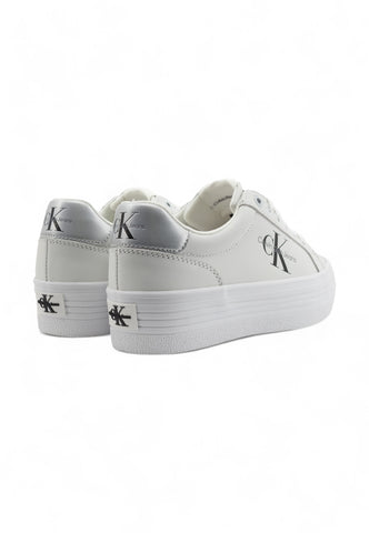 CALVIN KLEIN Vulc Sneaker Donna Bright White Silver YW0YW01474