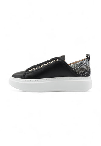 ALEXANDER SMITH Wembley Sneaker Donna Black Silver WYW0497