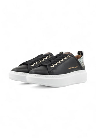 ALEXANDER SMITH Wembley Sneaker Donna Black Silver WYW0497