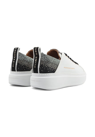 ALEXANDER SMITH Wembley Sneaker Donna White Black Silver WYW0497