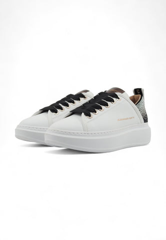 ALEXANDER SMITH Wembley Sneaker Donna White Black Silver WYW0497