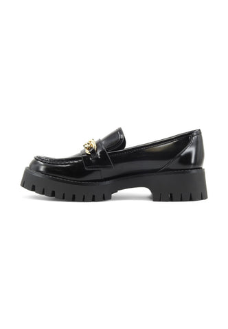 GUESS Smooth Acc Catena Gold Mocassino Donna Black FLTALMELE14