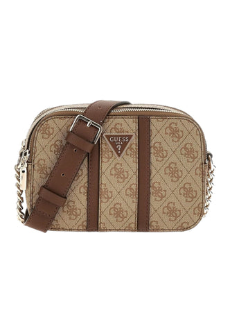 GUESS Noreen Borsa Tracolla Donna Latte Logo Brown SG900014