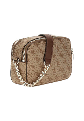 GUESS Noreen Borsa Tracolla Donna Latte Logo Brown SG900014