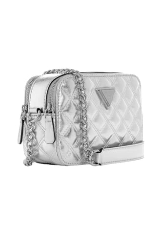 GUESS Giully Borsa Tracolla Donna Silver QV874814