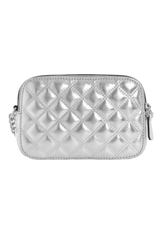 GUESS Giully Borsa Tracolla Donna Silver QV874814