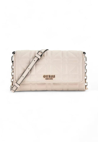 GUESS Assia Mini Borsa Tracolla Donna Stone Beige QG849979