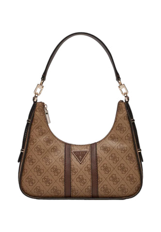 GUESS Noreen Borsa Shoulder Donna Latte Logo Brown SG900018