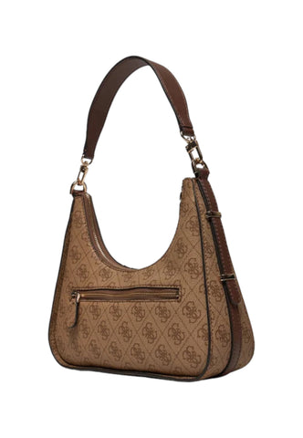 GUESS Noreen Borsa Shoulder Donna Latte Logo Brown SG900018