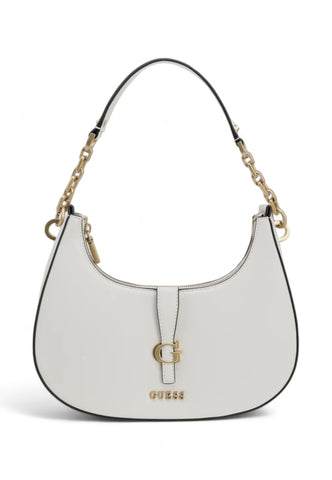 GUESS Kuba Borsa Shoulder Zip Stone Bianco VA932918