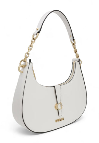 GUESS Kuba Borsa Shoulder Zip Stone Bianco VA932918